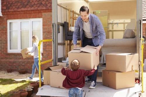 Residential move with a truck on a Westcombe Park street