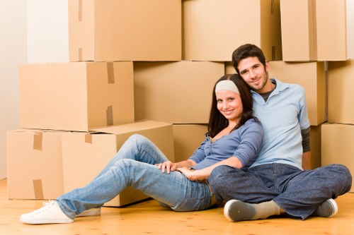 Careful loading of furniture for a house move in Westcombe Park