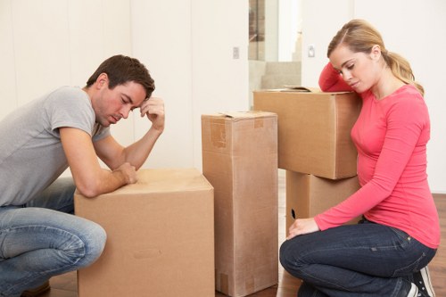 Westcombe Park property with moving boxes prepared for collection