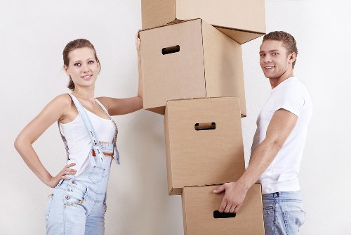 Careful handling of furniture in a Westcombe Park street