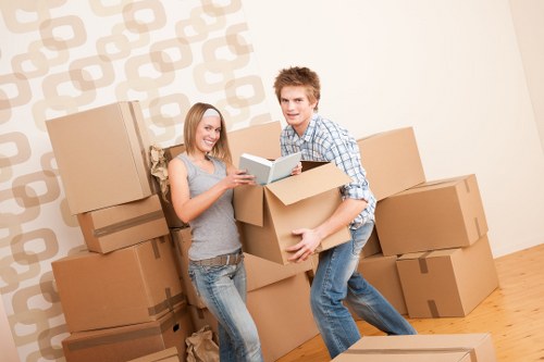 A local team handling office furniture and equipment transport