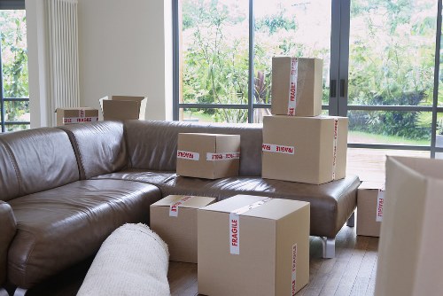 Business relocation with careful handling of equipment and documents