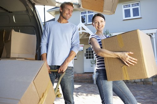 Moving van outside a residential property in Westcombe Park