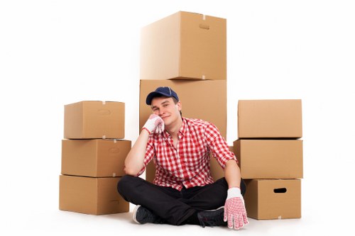 Local movers planning access for a Westcombe Park property